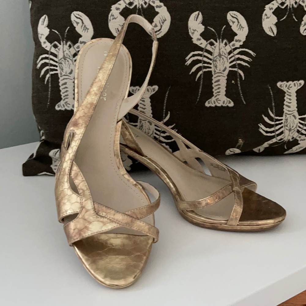 Gorgeous muted gold heels